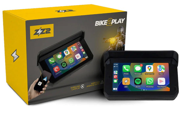 ZZ-2 B2P-DVR Motorcycle Apple CarPlay & Android Auto Media Screen with dash camera, Fast Shipping Professional Installation Connected Car Experts