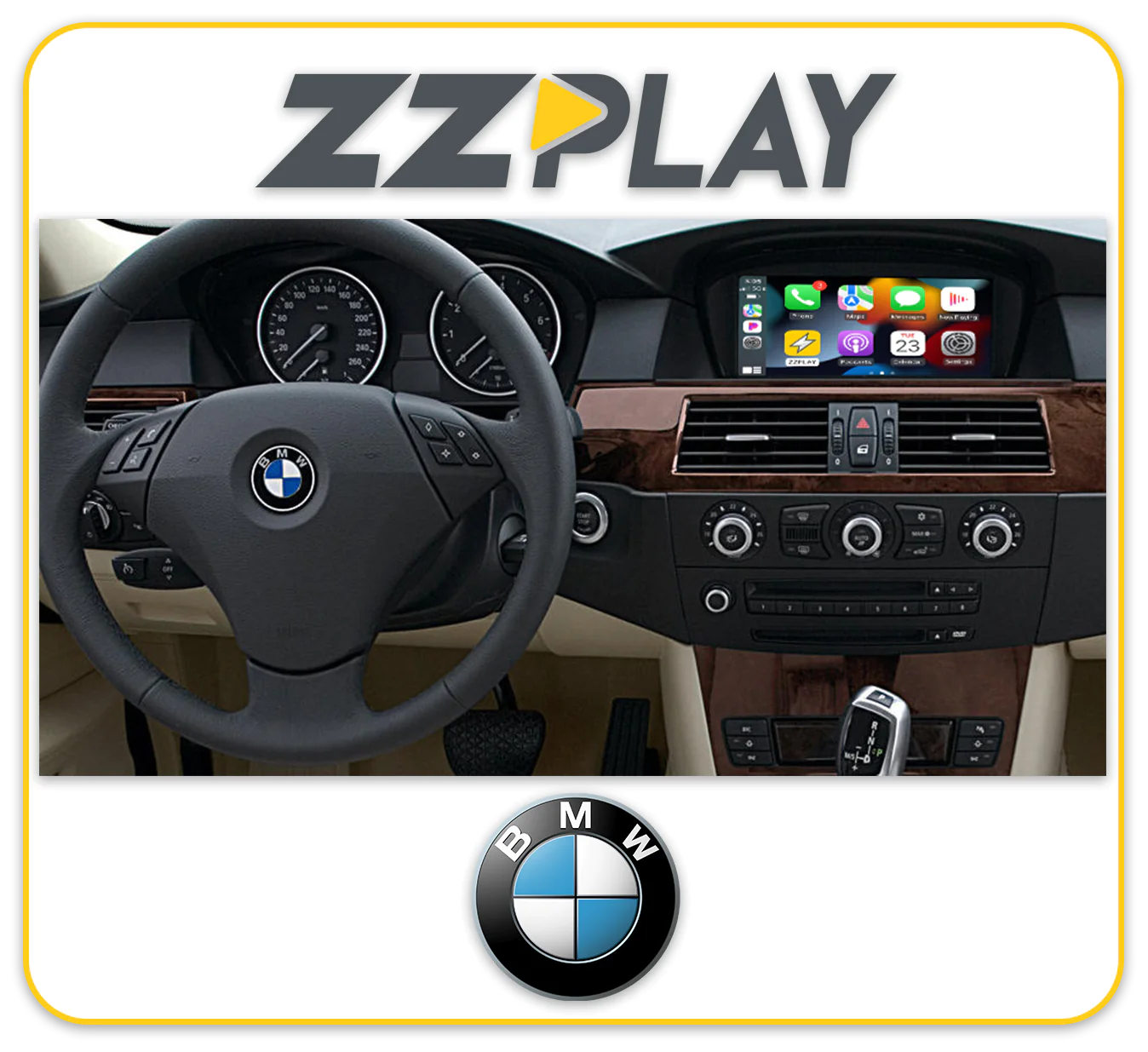 ZZ-2 ITZ-CCC Wireless CarPlay and Android Auto Interface ⭕ Fits CCC Radio, Vehicle MUST have AUX Input with fast shipping and pro installation.