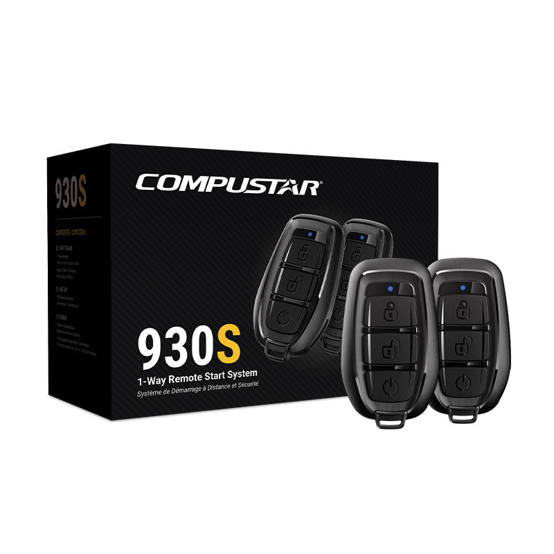 Compustar CS930-S 1-Way, 1500 Foot Range remote car starter with Professional Installation Technical Support Fast Shipping Connected Car Experts