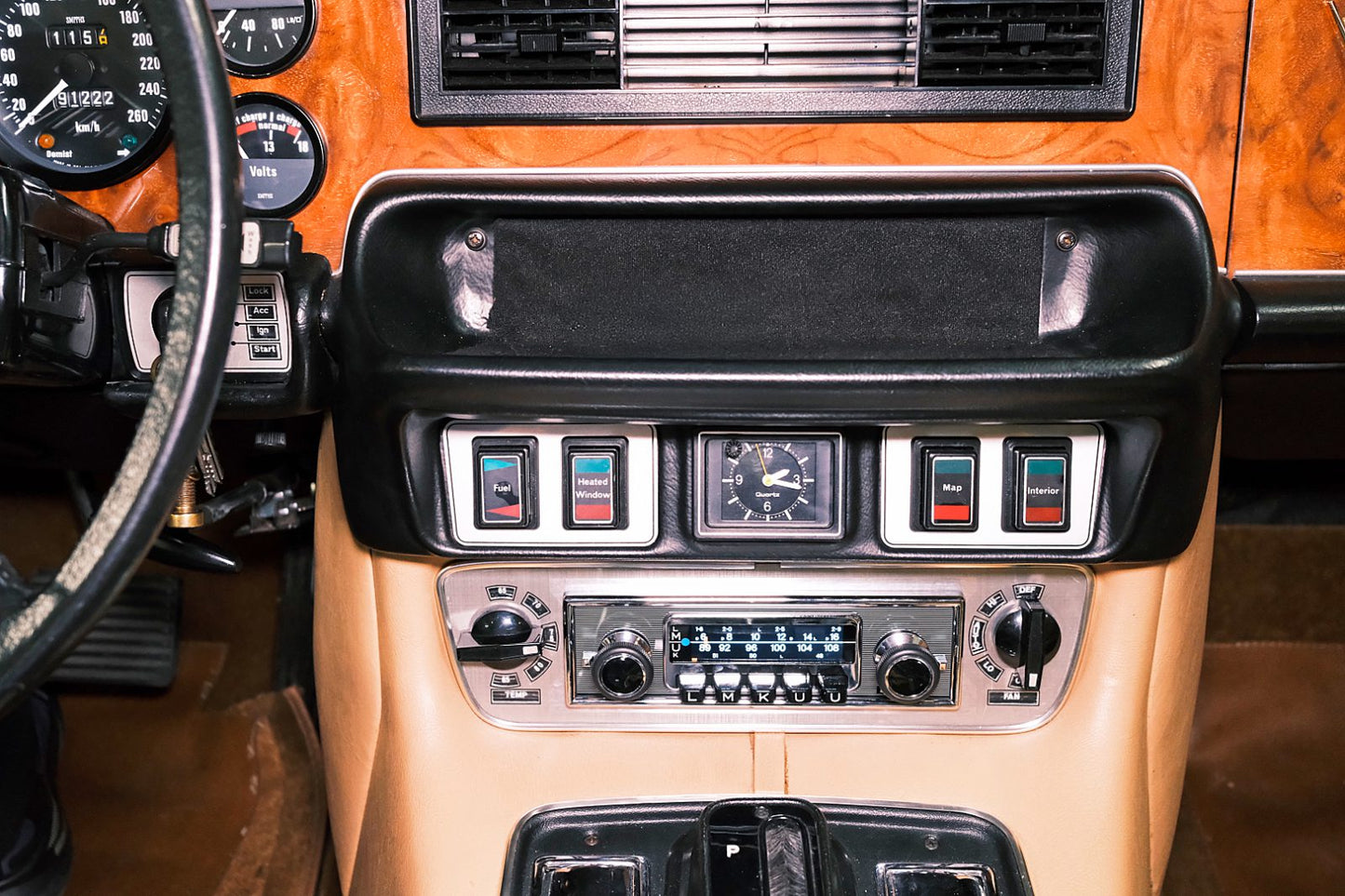 Blaupunkt FRANKFURT Retro Car Stereo with Bluetooth installed in vintage car dashboard by Connected Car Experts Fast Shipping