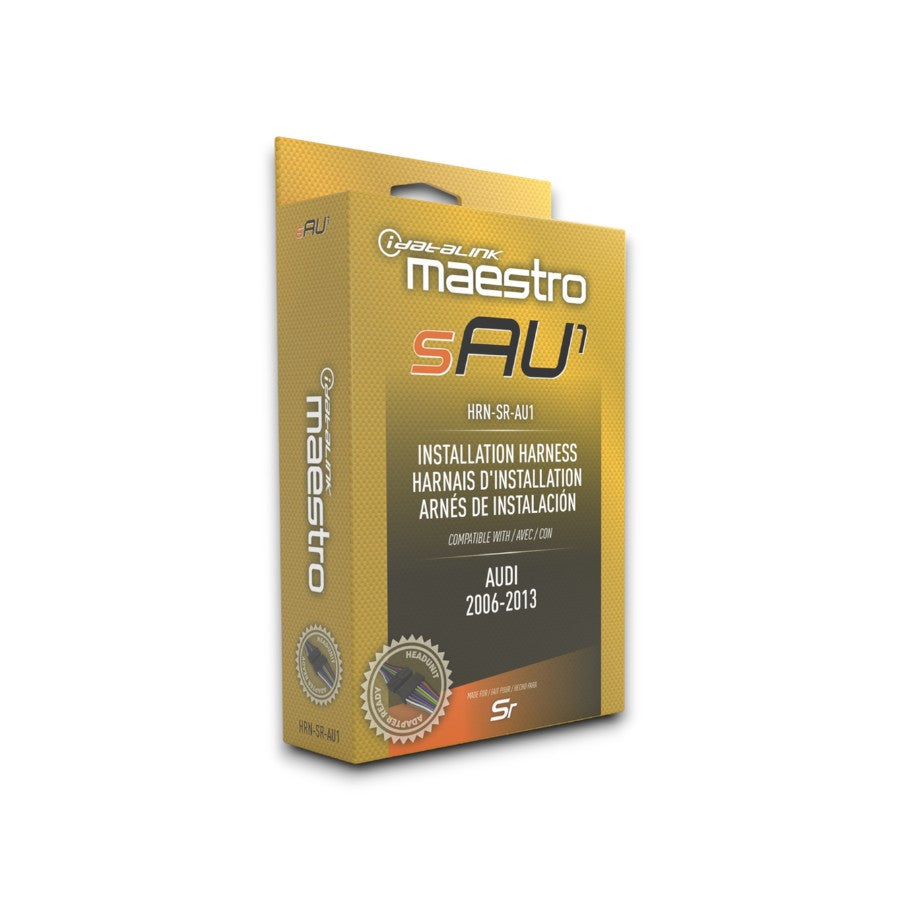 iDatalink Maestro HRN-SR-AU1 Radio Replacement T-Harness for Audi Vehicles 2002 to 2007 with professional installation, technical support, fast shipping Connected Car Experts