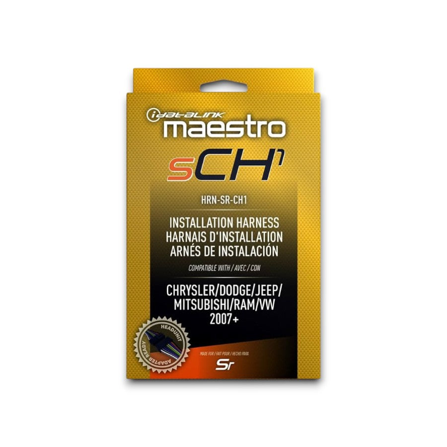 iDatalink Maestro HRN-SR-CH1 Maestro Compatible Radio Replacement Harness for Select Chrysler, Dodge, and Jeep Vehicles 2007 and Newer with Professional Installation Technical Support Fast Shipping Connected Car Experts