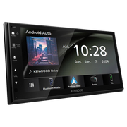 Kenwood DMX40S Multimedia Receiver, 6.8", Wired CarPlay & Android Auto, Maestro, 3.7 Volt RCA