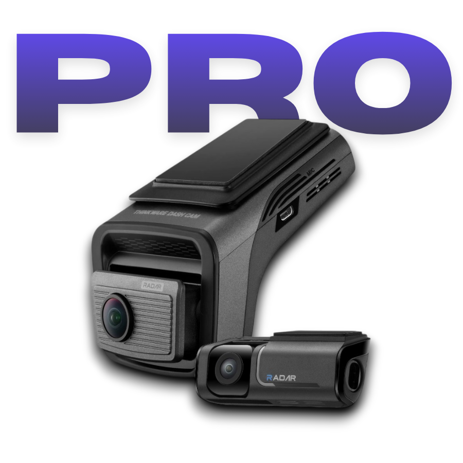 Thinkware U3000PRODO Dash Camera, 4K+2K @ 30fps, 64GB, WiFi, GPS, Cloud, Radar