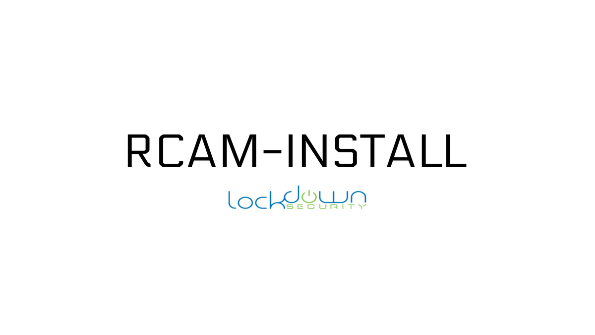 Back Up Camera Installation (RCAM-Install) service graphic, Lockdown Security