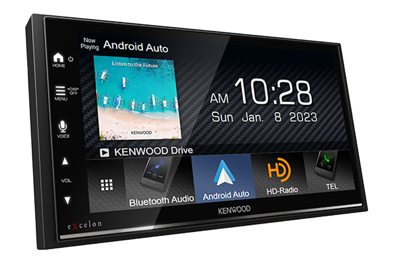 Kenwood Excelon DMX709S Multimedia Receiver, 6.8", Wired CarPlay & Android Auto, HDMi, Maestro, HD Radio, 5 Volt RCA, 2 Year Warranty with professional installation and fast shipping Connected Car Experts