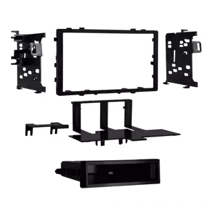Metra 99-7814 Honda and Isuzu Single and Double DIN Dash Kit with mounting brackets and pocket for professional installation