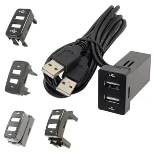 Accele USBDKIT Panel Mount USB Port Extension Cable with OEM Bezels, professional installation, fast shipping worldwide.
