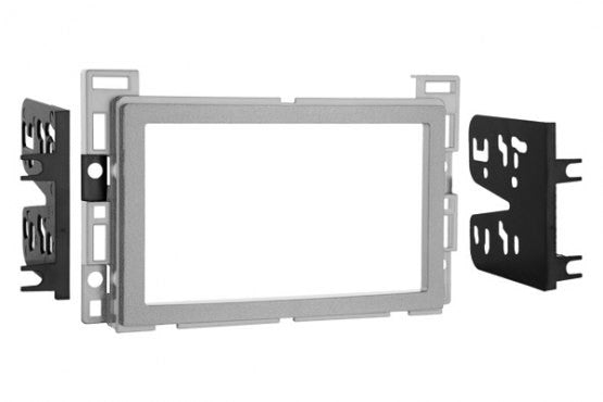 Metra 95-3302S 2005 - 2012 GM Double DIN Dash Kit | SIlver - Lockdown Security