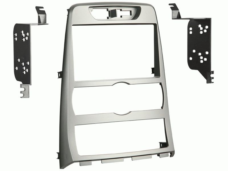 Metra 95-7336S 2010 - 2011 Hyundai Genesis Coupe Silver Double DIN Dash Kit | Auto Climate - Lockdown Security