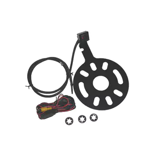 Crux CCH-01S 2007 - 2018 Jeep Wrangler Spare Tire Mount Camera with wiring harness and mounting hardware, professional installation.