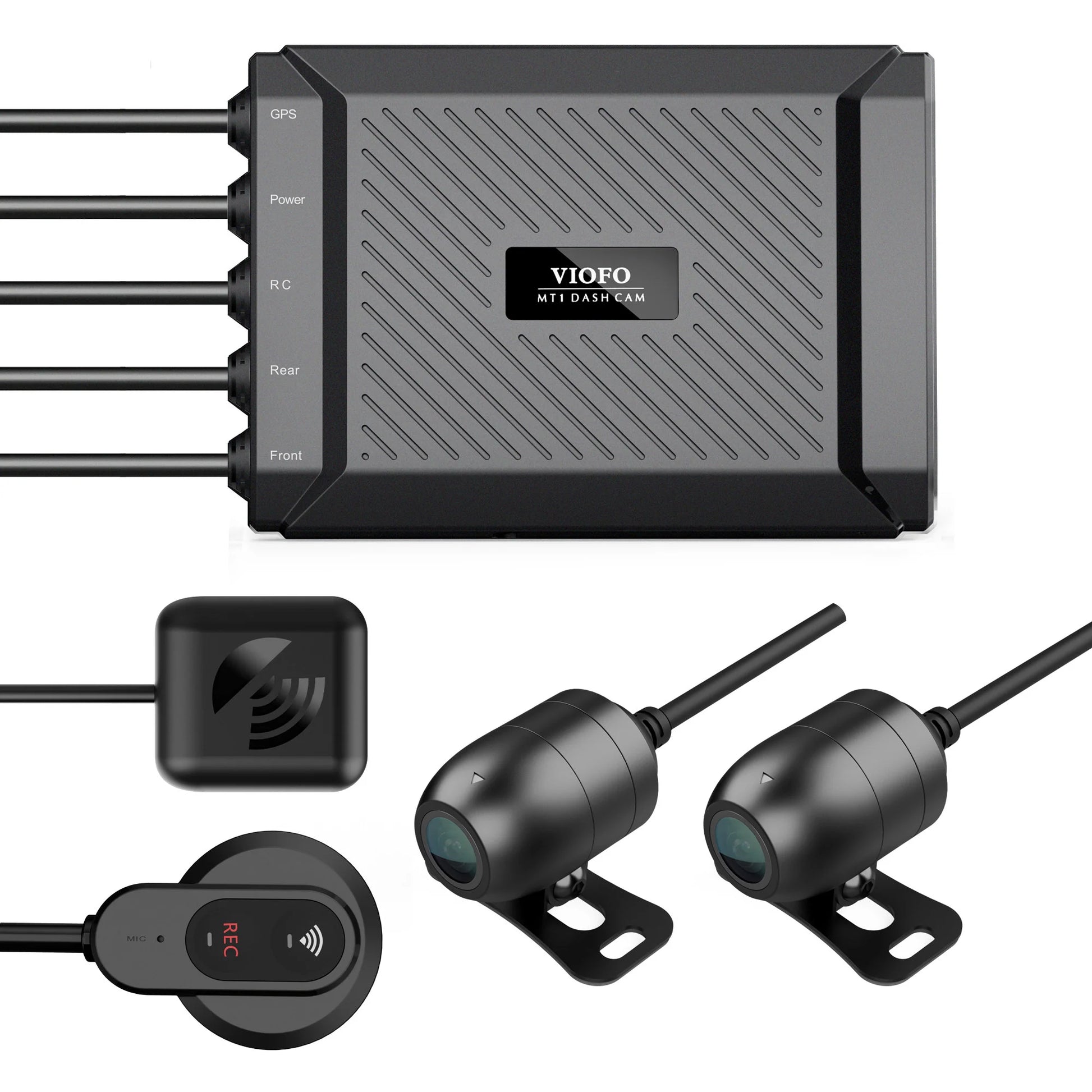 Viofo MT1 Motorsport Front & Rear Dash Camera, 1080p + 1080p @ 30fps, 32GB, WiFi, GPS with professional installation and fast shipping.