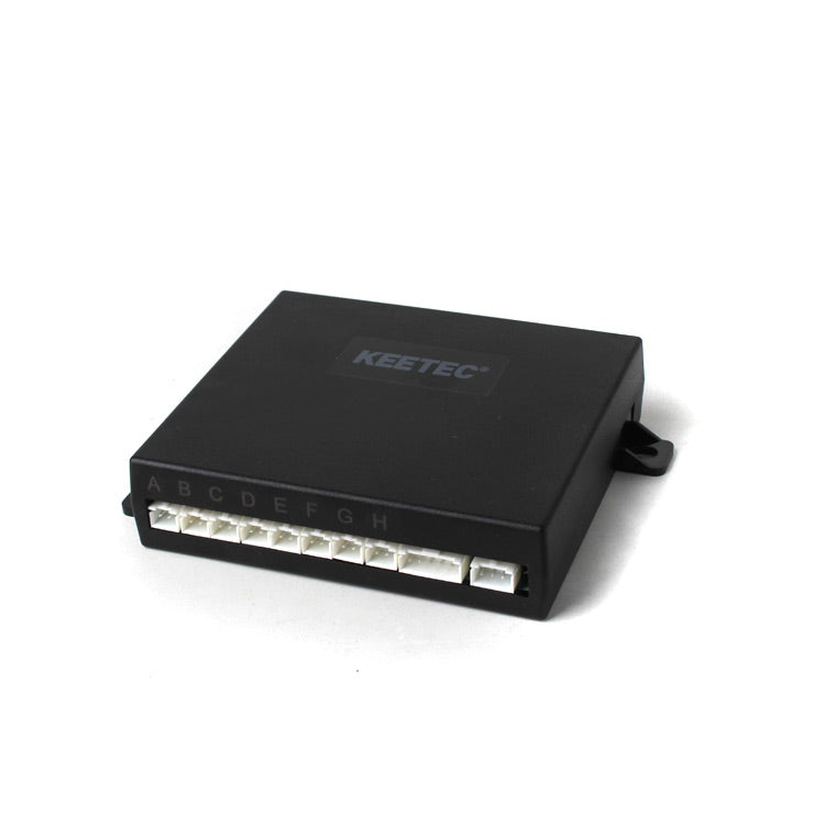 KEETEC BS810LCD Front and Rear Parking Sensor Kit with 8 Sensors module with professional installation and fast shipping by Connected Car Experts