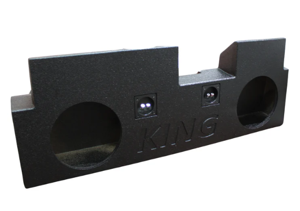 KING BOXES AK-JEGL-10 Jeep Gladiator 2020-2024 Subwoofer Box, Fits Dual 10", Sealed Enclosure Fast Shipping Connected Car Experts