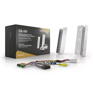 iDatalink Maestro APX-S8-IN1 APX Install Kit with wiring harness and mounting brackets for professional installation
