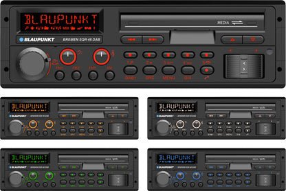 Blaupunkt BREMENSQR46DAB Retro Car Stereo with Bluetooth