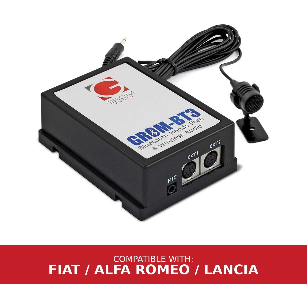 Simulated alt text for GROM BPTB3 Bluetooth Streaming and Hands Free Car Kit for lockdown-security.myshopify.com. You are an expert SEO agent. You will generate an ALT text for this image. <Store_Context> Business Details: Fast Shipping Professional Installation We ship wor...
