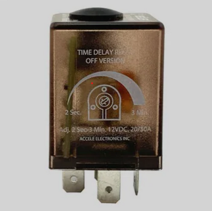 Bueler BU509TD Time Delay OFF Relay, SPDT, 12 Volt, 20/30 Amp with professional installation and fast shipping, Connected Car Experts