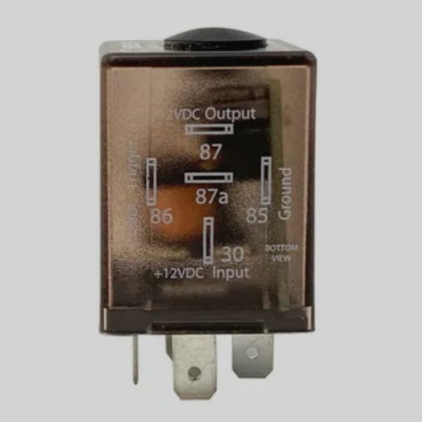 Bueler BU509TD Time Delay OFF Relay, SPDT, 12 Volt, 20/30 Amp with wiring terminals, professional installation assured.