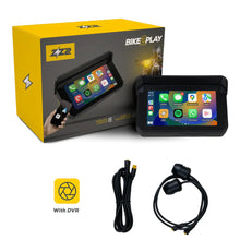 ZZ-2 B2P-DVR Motorcycle Apple CarPlay & Android Auto Media Screen with Front & Rear Dash Camera 1080p + 1080p Connected Car Experts