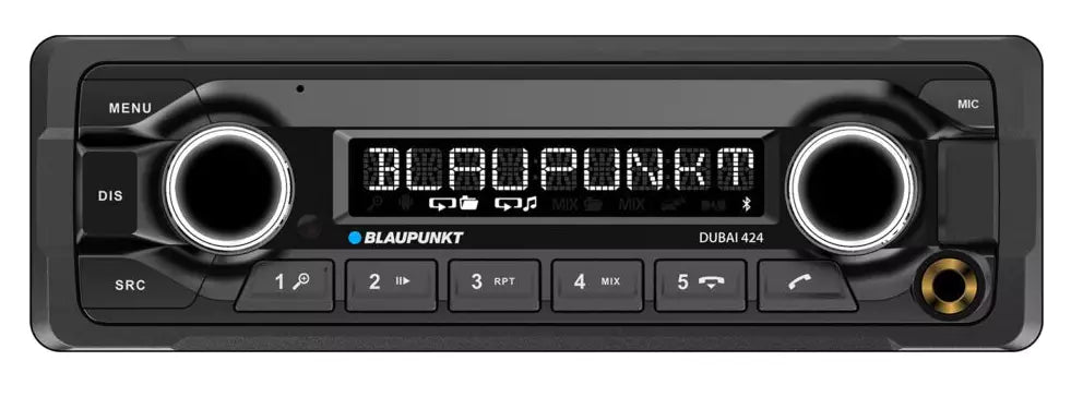 Blaupunkt DUBAI424 Heavy-Duty Receiver, Bluetooth, 24 Volt with professional installation, support, and fast shipping by Connected Car Experts