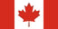 Red and white Canadian flag with a maple leaf centered on a white field between two red vertical bands.