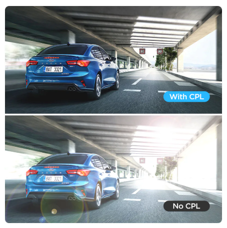 Viofo CPL-400 Anti-Glare Linear Polarizer Filter For VS1 Dash Camera with Professional Installation Fast Shipping Connected Car Experts