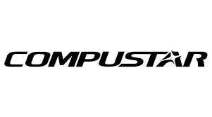 Black stylized Compustar logo with a star integrated into the letter A on a white background representing vehicle security expertise