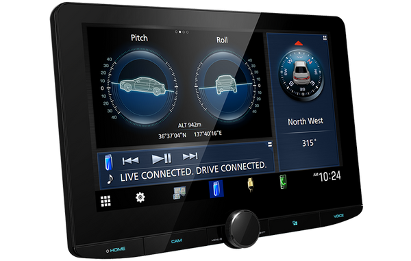 Kenwood DMX1038S Multimedia Receiver, 10.1", Wireless CarPlay & Android Auto, HDMi, Maestro, HD Radio, 4 Volt RCA with Professional Installation and Fast Shipping, Connected Car Experts