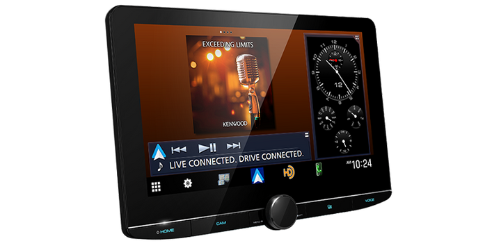 Kenwood Excelon DMX1058XR Multimedia Receiver, 10.1", HD Screen, Wireless CarPlay & Android Auto with Professional Installation, Technical Support, Fast Shipping. Connected Car Experts.