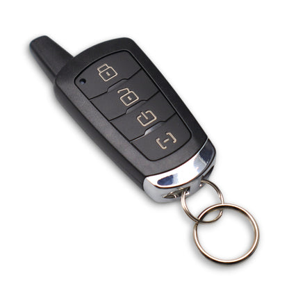 Fortin DTR-642 Key Fob Shell FCC ID: 2ACKU-R1W02FM shown with keyring, offering professional installation and fast shipping.