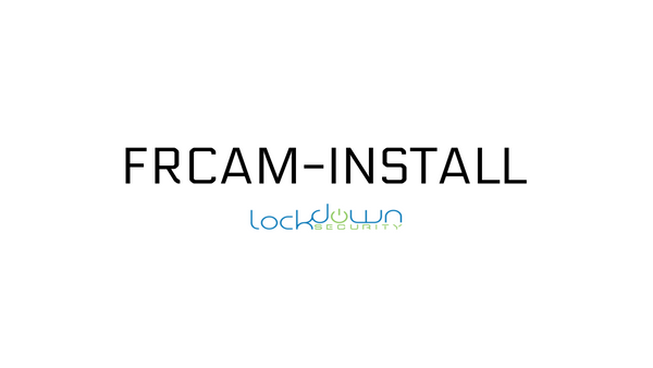 Front Camera Installation (FRCAM-Install) service graphic, Lockdown Security
