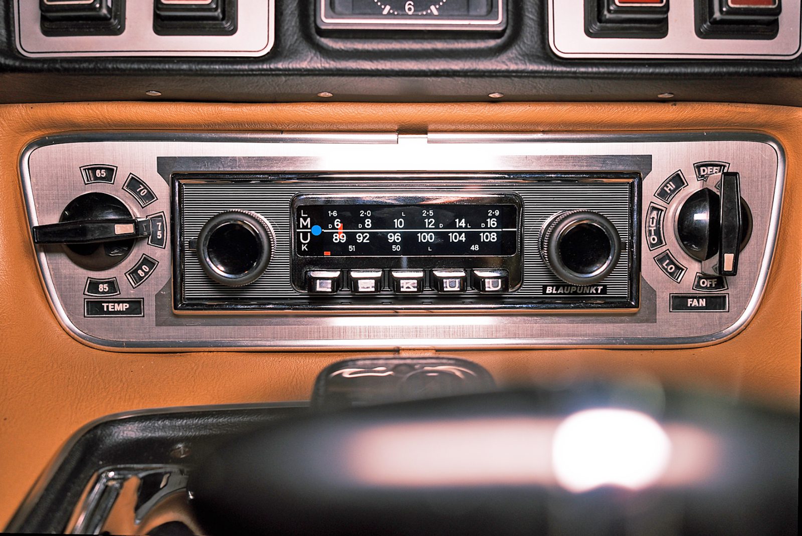 Blaupunkt FRANKFURT Retro Car Stereo with Bluetooth installed in classic car dashboard by Connected Car Experts fast shipping professional installation