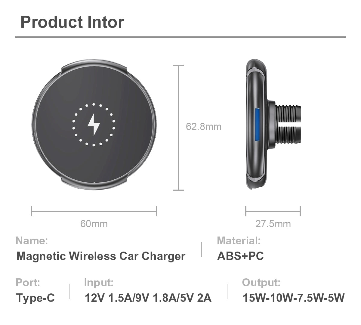 LDS 15W Magsafe Wireless Phone Car Charger and Air Vent Mount with Type-C input Professional Installation Fast Shipping Connected Car Experts