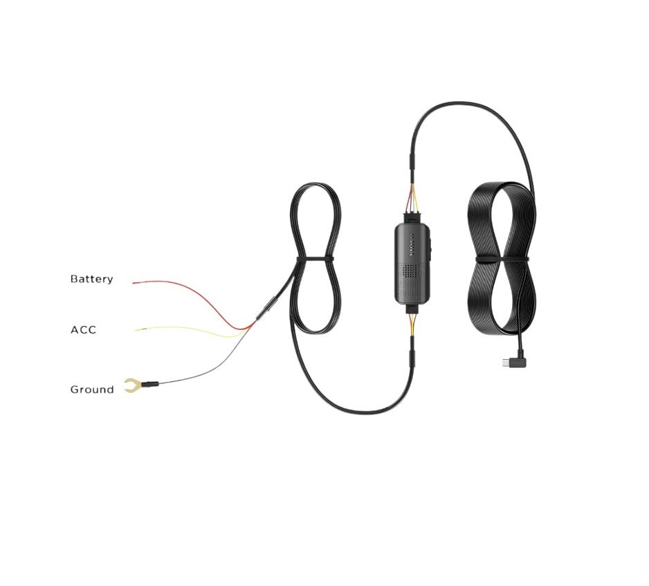 Viofo HK6 Power Cable with wiring for battery, ACC, and ground, with Professional Installation Fast Shipping Connected Car Experts