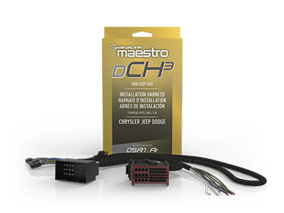 iDatalink Maestro HRN-DSP-CH3 Chrysler, Dodge, Fiat, Jeep and RAM  Plug & Play T-Harness - Lockdown Security