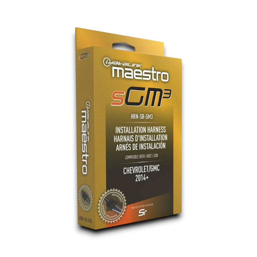 iDatalink Maestro HRN-SR-GM3 Maestro Compatible Radio Replacement Harness for Select GM Vehicles 2014 and Newer with Professional Installation Technical Support Fast Shipping Connected Car Experts