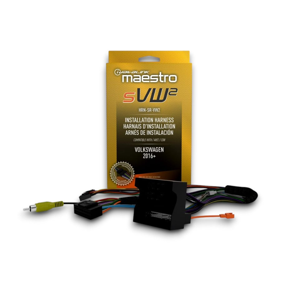 iDatalink Maestro HRN-SR-VW2 Maestro Compatible Radio Replacement Harness for Select Volkswagen Vehicles 2016 and Newer with Professional Installation Technical Support Fast Shipping Great Prices Connected Car Experts