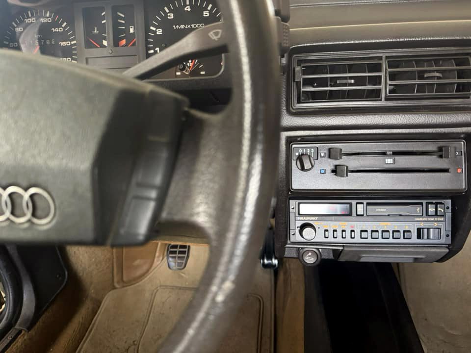 Blaupunkt HAMBURG SQM 23 Retro Car Stereo with Bluetooth installed in vintage Audi dashboard by Connected Car Experts