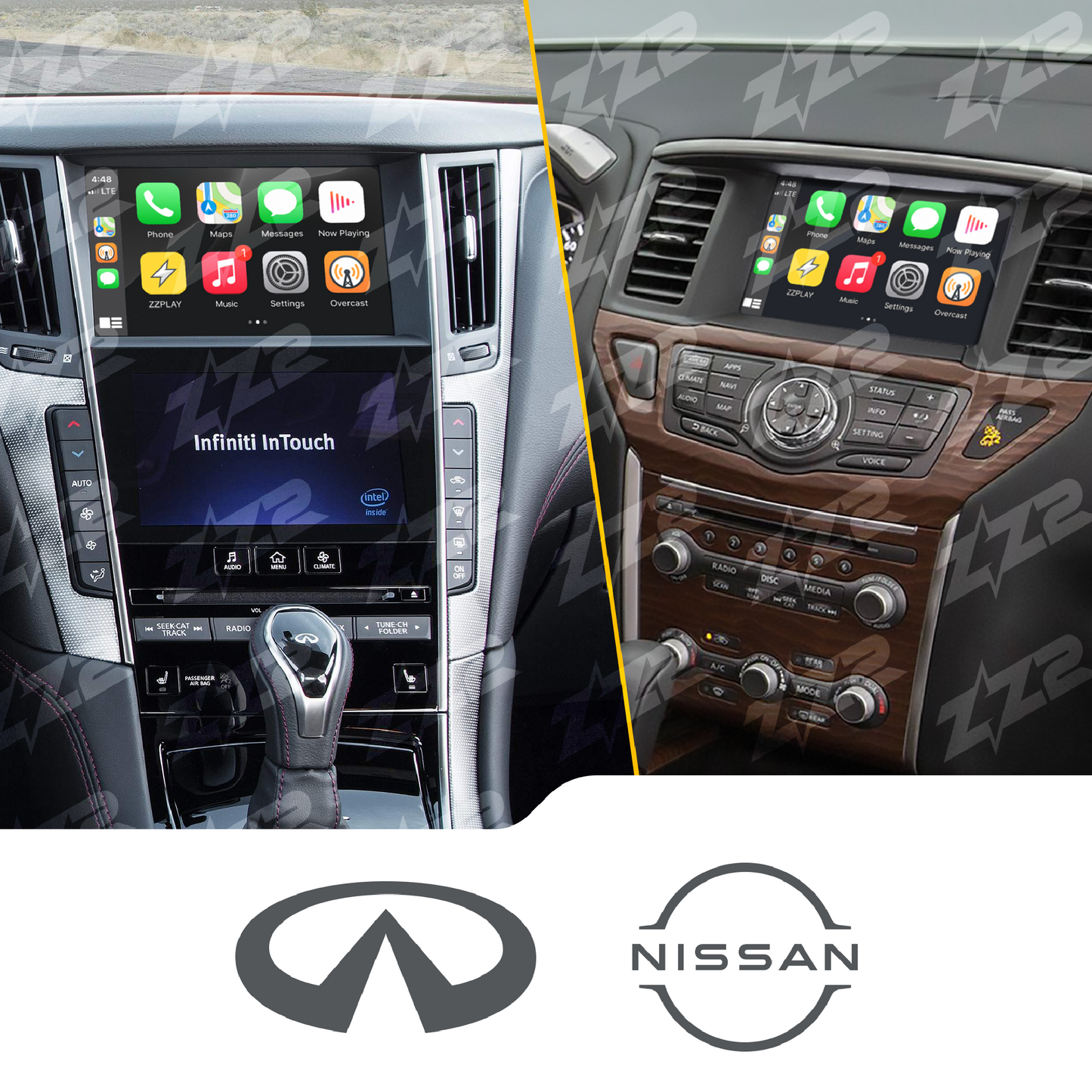 ZZ-2 ITZ-NIF wireless CarPlay and Android Auto interface for Infiniti, Nissan — Lockdown Security