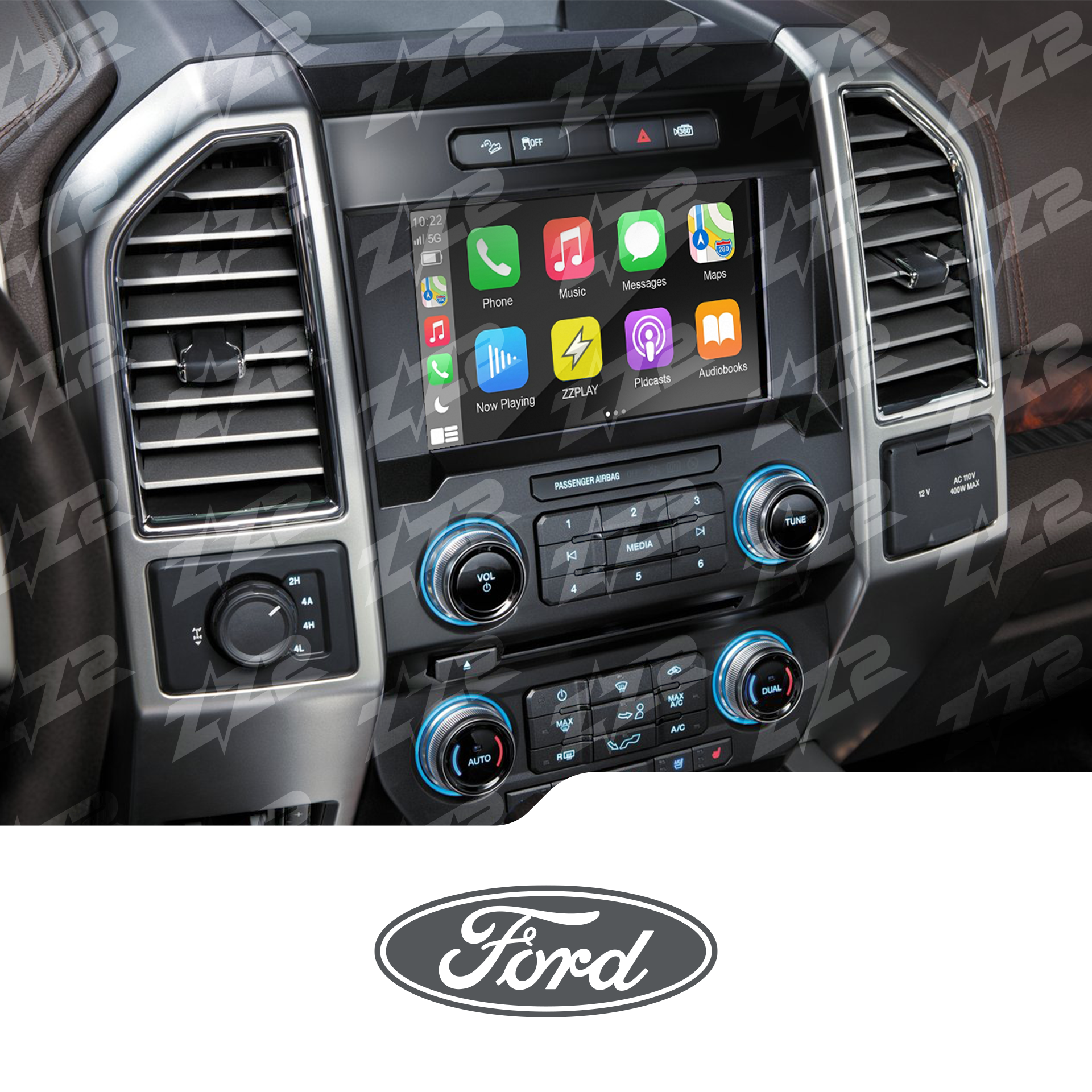 ZZ-2 ITZ-SYNC2 wireless CarPlay and Android Auto interface for Ford — Lockdown Security