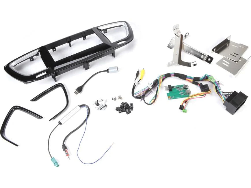 iDatalink Maestro KIT-PAC1 Chrysler Pacifica 2017 - 2022 Double DIN Dash Kit with wiring, brackets, connected car experts.