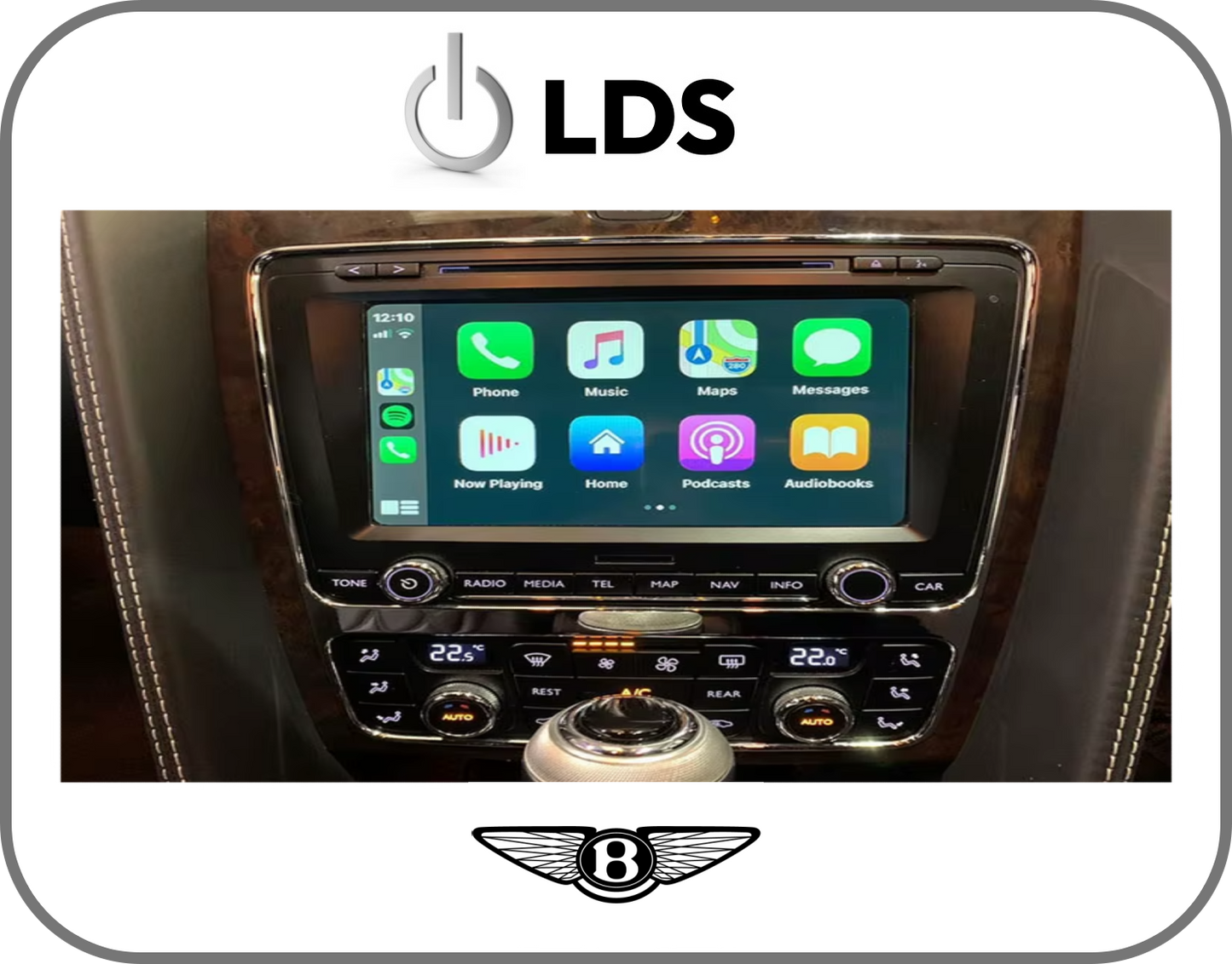 LDS 9678HT Bentley Continental, Flying Spur, and GT Wireless CarPlay and Android Auto Interface