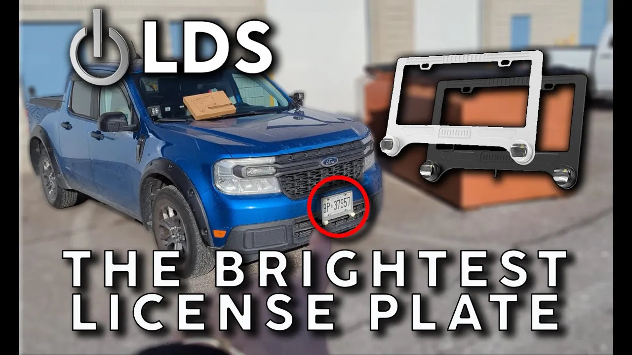 LDS BRIGHTPlate License Plate LED Lighting System with professional installation and fast shipping for connected car experts