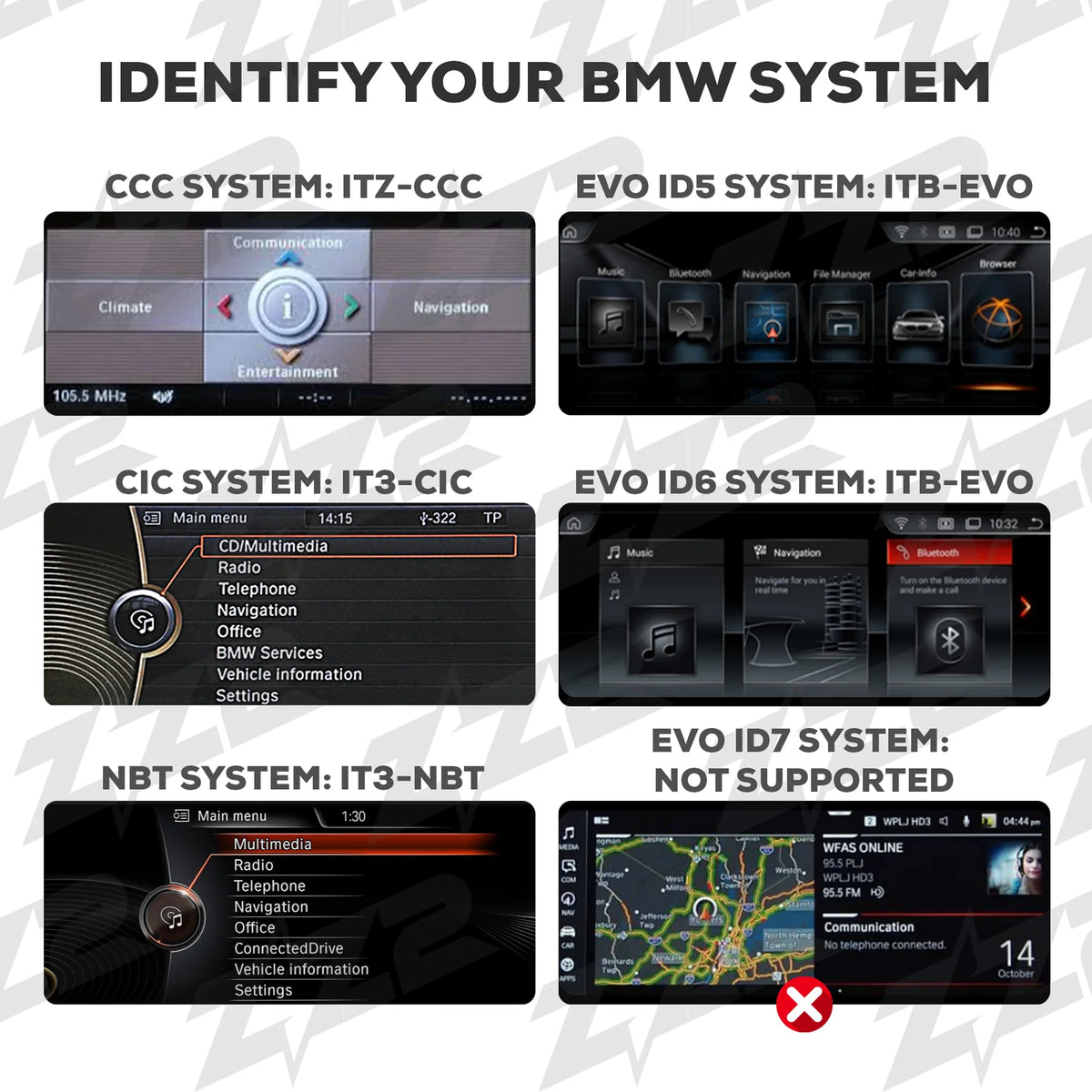 ZZ-2 ITB-EVO Wireless CarPlay and Android Auto Interface for BMW