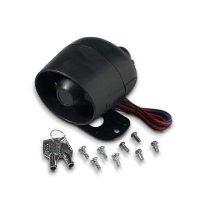 Voxx MBS Battery Backup Siren with keys and mounting screws Professional Installation Technical Support Fast Shipping Connected Car Experts