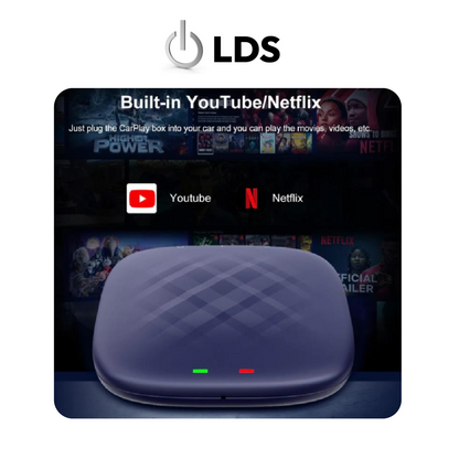 LDS EW-CPAndroidBOX Wireless CarPlay & Android Auto Dongle with Youtube and NETFLIX offers seamless media streaming Connected Car Experts
