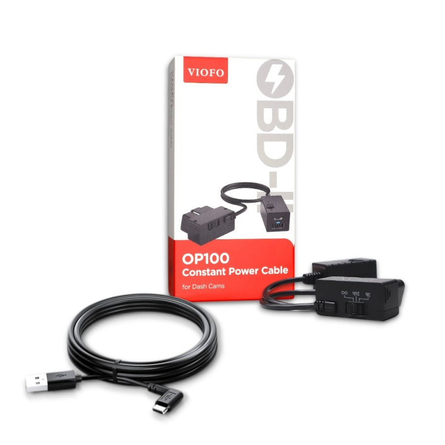 Viofo OP100 OBD-II Constant Power Adaptor With Parking Mode Cable (USB-C) with Professional Installation Fast Shipping Connected Car Experts