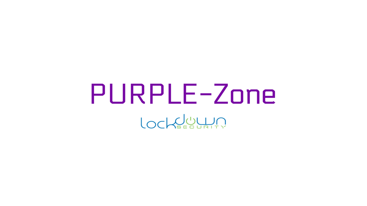 PURPLE-Zone On-Site Fee logo with Lockdown Security, promoting Professional Installation and Fast Shipping from Connected Car Experts