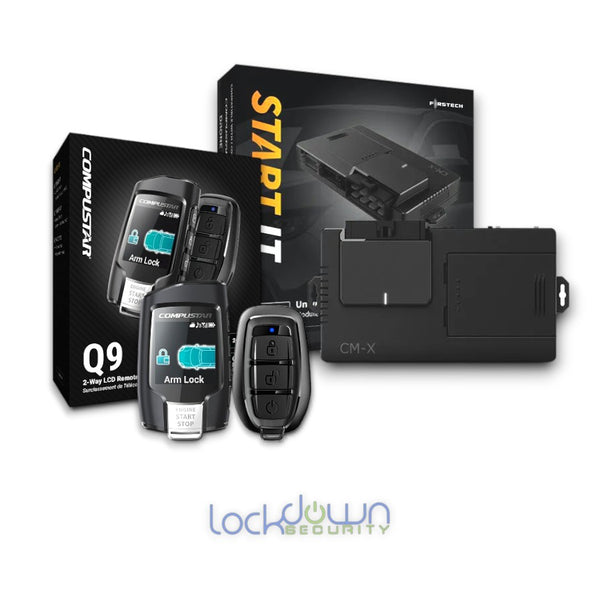 Compustar Q9-CMX-S Remote Starter, 2-Way LCD, 3000 Foot Range with professional installation and fast shipping, Connected Car Experts.
